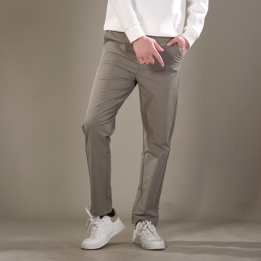 DRONKOO 2026 半松紧腰左袋钉扣高弹中厚休闲长裤 商品图1