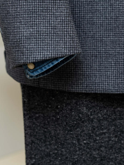 Orazio Luciano 灰色千鸟格单西 商品图6