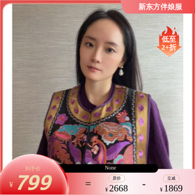 【咕咕同款】NANSONGSILK/NS【凤凰争鸣】新中式凤凰争鸣香云纱重工刺绣中式马甲M1D536083Y南宋