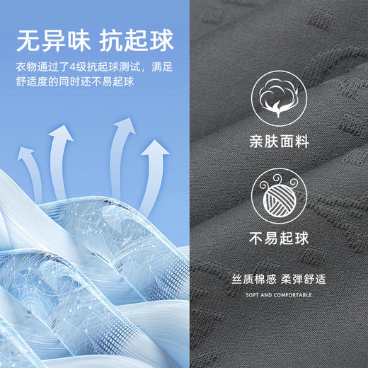 【满印提花】德鲨鲨鱼夏新款短袖T恤男2026新款休闲打底衫 商品图3