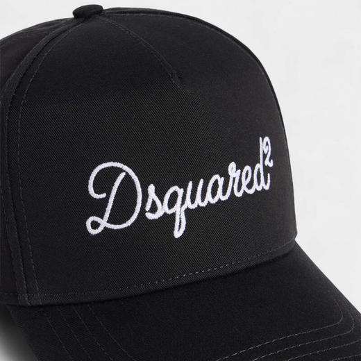 DSQUARED2 中性签名款棒球帽 黑色 BCM0976 05C00001 2124 商品图4