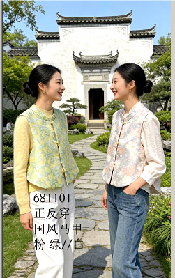 681101春上新 正反穿国风马甲