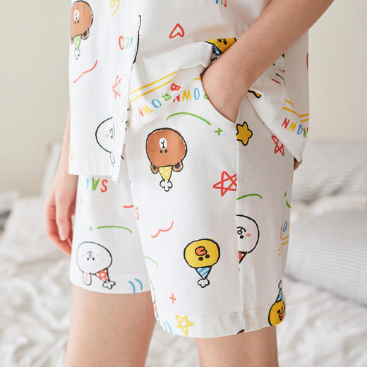 （合作款）芬腾情侣夏季纯棉短袖套装yc0225024 商品图2