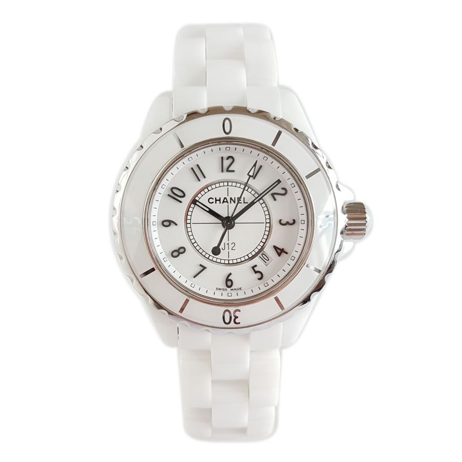 【95新】CHANEL 香奈儿H0968石英机芯日期显示33MM（女款）J12系列陶瓷300126NJS22