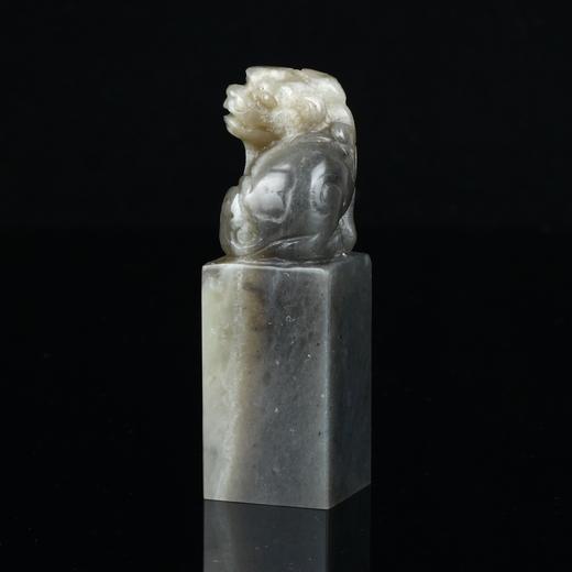 孤品17815长白石貔貅钮方章姓名章刀感佳2.5*2.5*8.1cm 商品图1