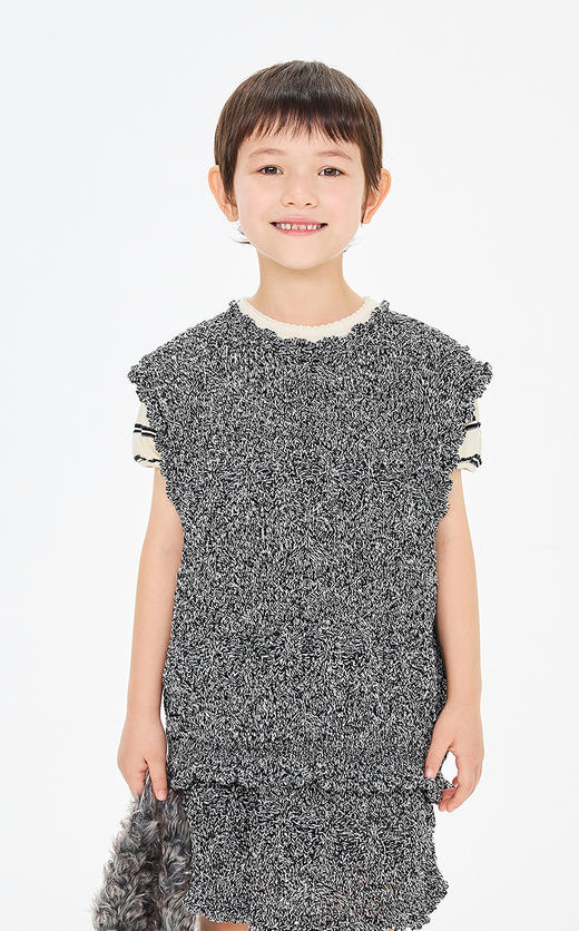 jnby   26年春款  毛衫背心 1Q2313310 商品图3