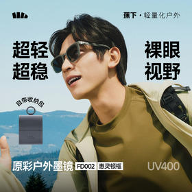 【春上新】【新品】6楼蕉下惠灵顿框原彩折叠墨镜FD002吊牌价399