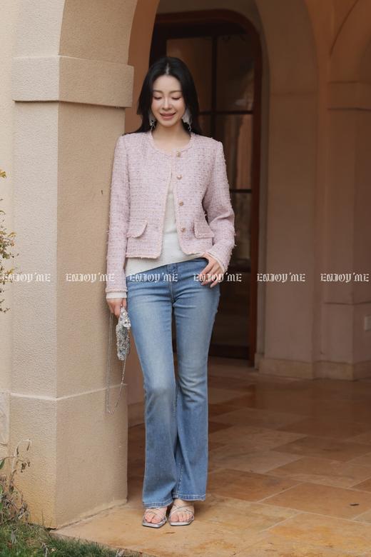 【门店同款】ENJOY春季“柔光芳序”浅苏雾紫小香外套 169250179 商品图2