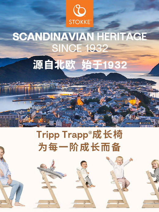 【杨祐宁同款】StokkeTrippTrapp源自欧洲儿童成长椅宝宝桌椅餐椅100136 商品图1