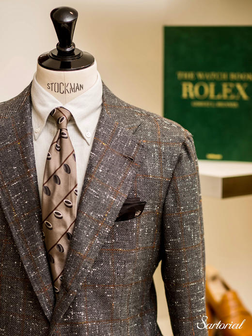 Orazio Luciano 灰色满天星格纹单西 商品图1