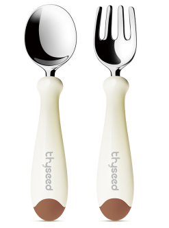 世喜3D不锈钢刀叉(胡桃棕)