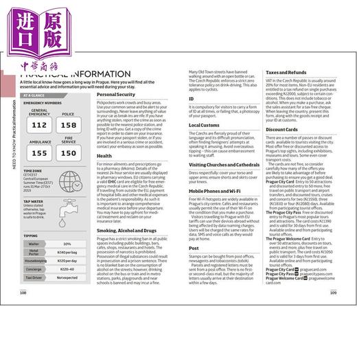 预售 【中商原版】布拉格 DK口袋旅行指南与迷你地图 DK Prague Mini Map and Guide 英文原版 DK Travel 商品图3