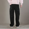 DRONKOO 2026 抽绳松紧腰两侧压线破边中厚休闲长裤 商品缩略图3