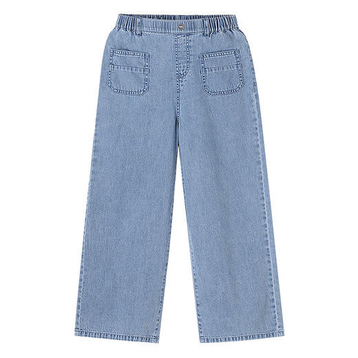 女童全腰牛仔单裤夏季新款安奈儿童装EG626620 商品图0