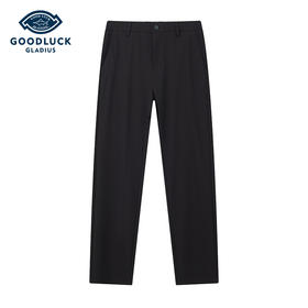 【高弹】德鲨鲨鱼黑色休闲裤男2026夏新款直筒裤子男长裤