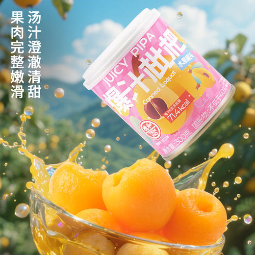 德和 爆汁枇杷罐头300g  水果罐头 #润 商品图3