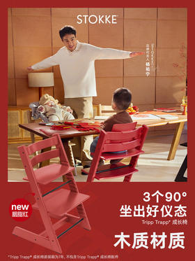 【杨祐宁同款】StokkeTrippTrapp源自欧洲儿童成长椅宝宝桌椅餐椅100136