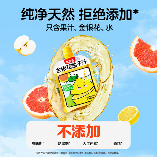 【爆品】贝因美金银花柚子汁饮料果汁饮品零食学生100g*14袋 商品图4