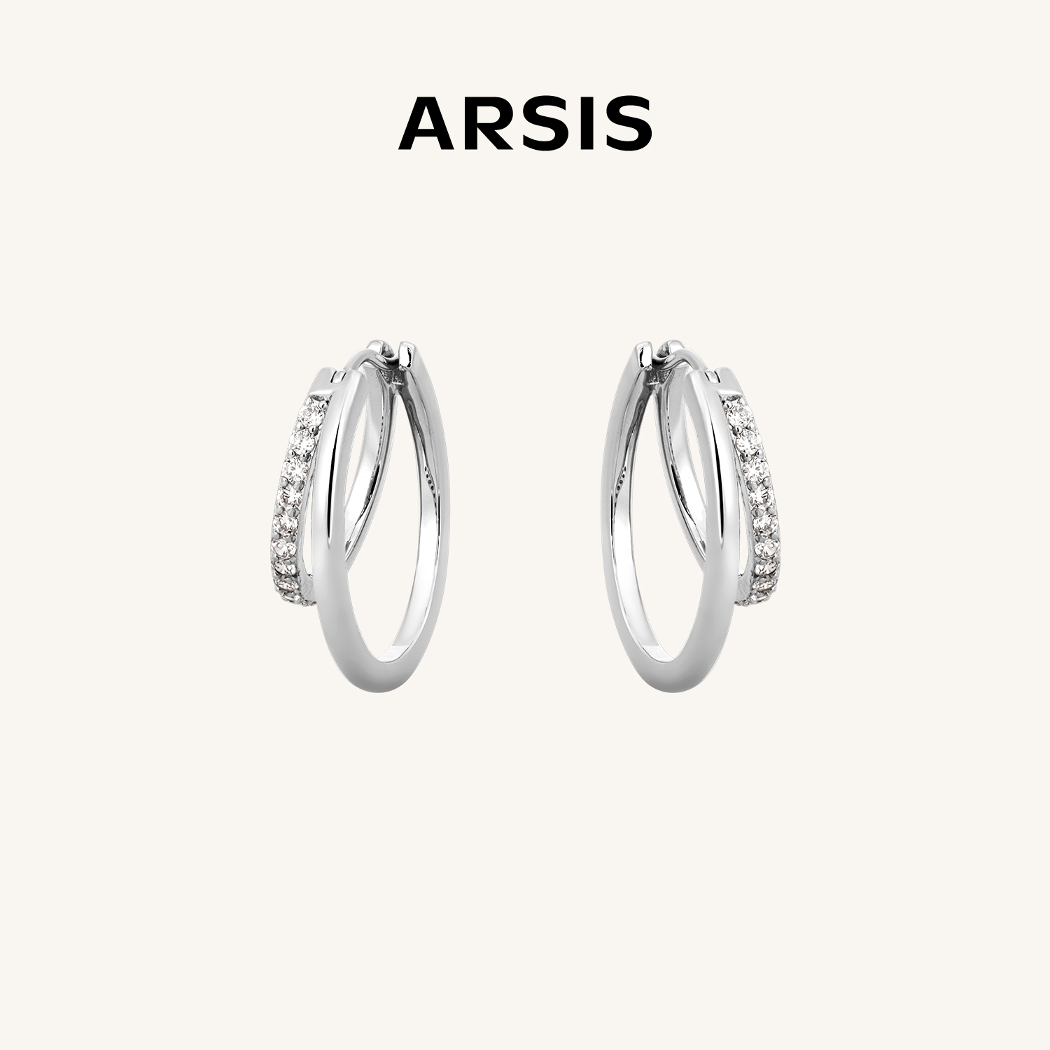 ARSIS｜自由搭配系列 循光双层耳圈