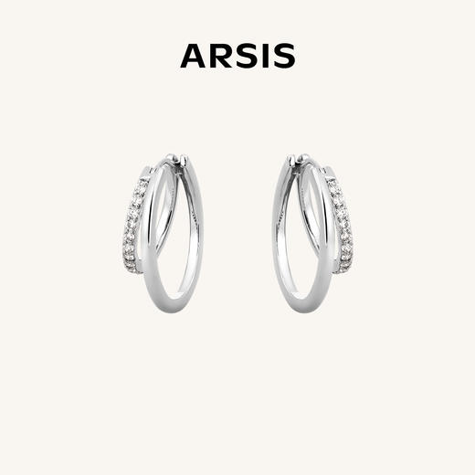 ARSIS｜自由搭配系列 循光双层耳圈 商品图0