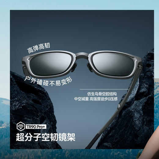 【春上新】【新品】6楼蕉下惠灵顿框原彩折叠墨镜FD002吊牌价399 商品图2