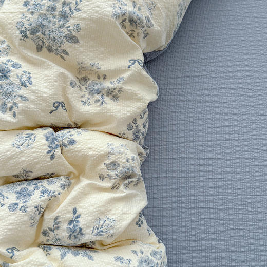 【品牌直发】加倍生活  春夏新款高克重A类泡芙纱泡泡皱皱纱四件套yc0228002 商品图8