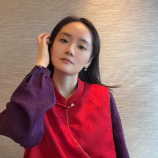 【咕咕同款】NANSONGSILK/NS新中式新款国风牡丹提花复古坎肩上衣H49D54588Z南宋 商品图5