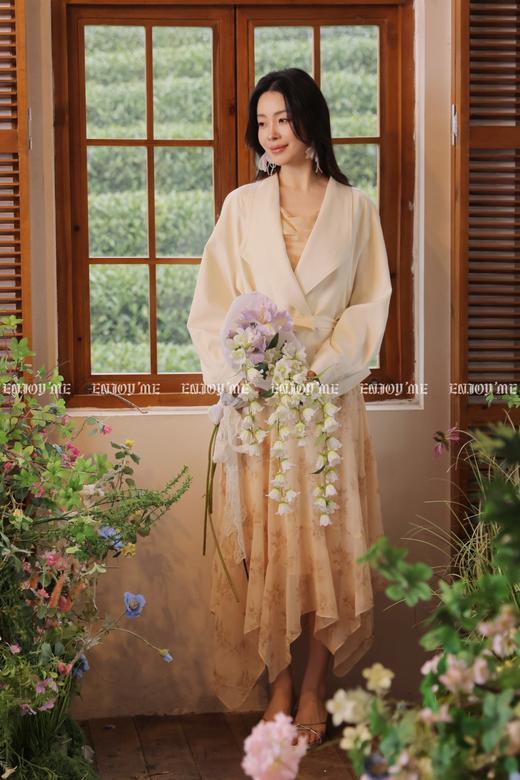 【门店同款】ENJOY夏季“柔光芳序”梦境花园荡领长裙 169697608 商品图0