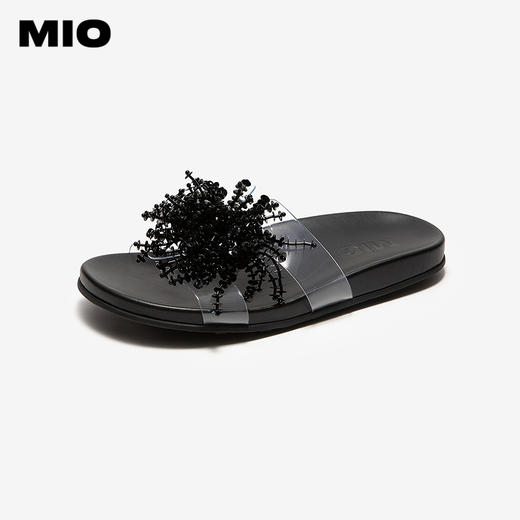 【上新】MIO米奥烟花拖鞋2026夏季新款厚底一字拖外穿高级感透明凉鞋女鞋M263126211 商品图0