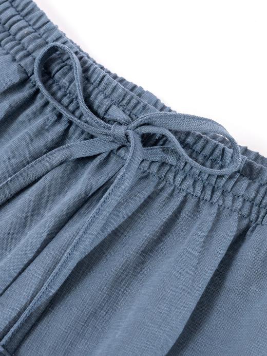 【科技麻六分裤】SCHIESSER德国舒雅男士春夏粘纤棉亚麻亲肤透气护膝空调房必备六分裤35/27132P 商品图2