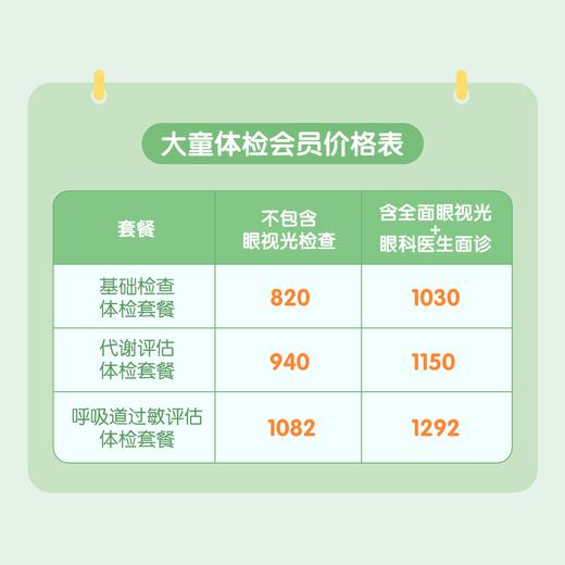 深圳大童体检 （适用于4-14岁儿童，全面评估筛查孩子的身心健康状况）（仅限深圳湾诊所使用） 商品图1