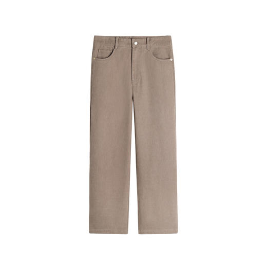 HIM漢崇【商场同款】水洗做旧斜纹耐磨休闲裤后腰织唛宽松直筒裤 商品图4