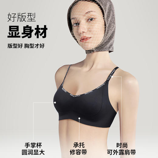 A1-【小胸聚拢】润微内衣女显大秋冬季舒适无痕收副乳防下垂文胸罩   小酷风 商品图4