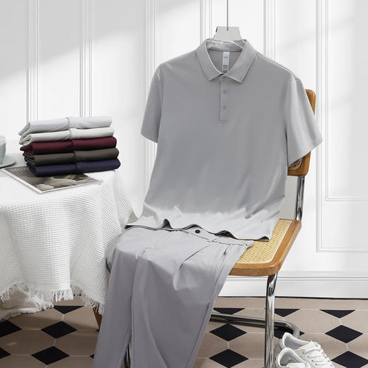 驰野超导丝速干polo衫短袖夏季透气上衣  HLS-GF81018# 商品图2