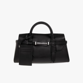 DSQUARED2 中性字母徽标麂皮提挎包 混色 HBW0072 12905394 2124