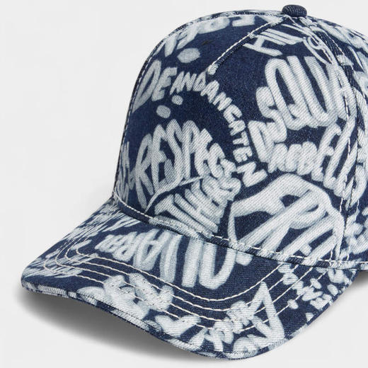 DSQUARED2 中性字母徽标刺绣Rebel牛仔棒球帽 混色 BCW0973 10108776 3096 商品图4