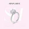 告白·Shining系列 ShiningHouse[培育] 18k金钻石戒指 圆形1克拉钻人工真钻人造钻石K金戒指设计感简约钻石戒指悦己送礼臻选【此商品不支持7天无理由退货退款】 商品缩略图0