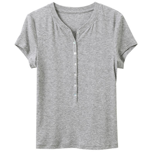 【瘦瘦T】三彩2026春季新款莱赛尔短袖T恤套头上衣修身短款显瘦M 商品图4