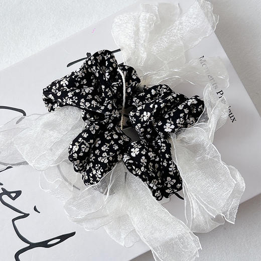 韩系碎花温柔气质系带发圈-纪念日百货门店同款169447932 商品图2