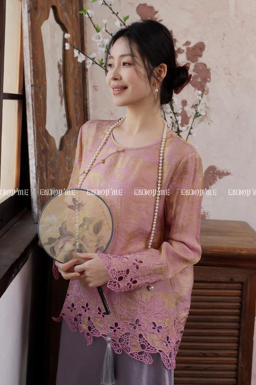 【门店同款】ENJOY春季“画中行”兰枝玉树中式上衣 169599944 商品图0