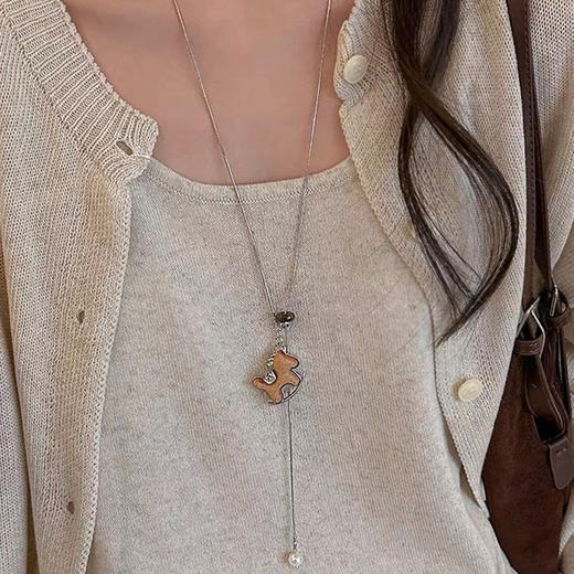 复古木质小马项链吊坠-纪念日百货门店同款168944030 商品图4