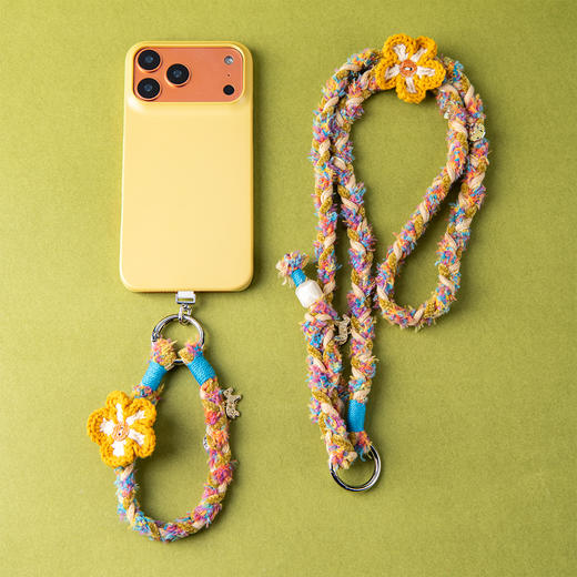 怡禾好事花开编织手机绳，手工编织，马年限定，短款/长款手机绳 商品图0