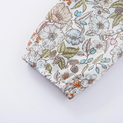 英氏婴儿衣服长袖高档哈衣秋新款女宝宝绵羊毛连体衣YRHAJ32381A 商品图3