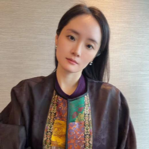 【咕咕同款】NANSONGSILK/NS新中式【金玉堂】香云纱圆领高级新中式宽松刺绣长袖外套M1D539735X南宋 商品图4