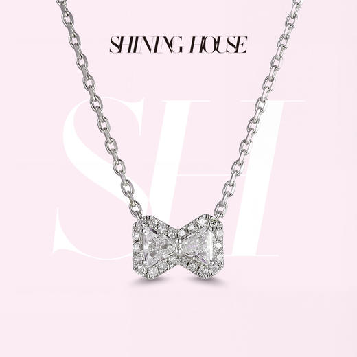 Forever·永恒之环系列 [ShiningHouse培育] 18k金钻石项链 专利特切钻石星运钻人工真钻人造钻石K金项链时尚钻石项链【此商品不支持7天无理由退货退款】预计3日发货 商品图0