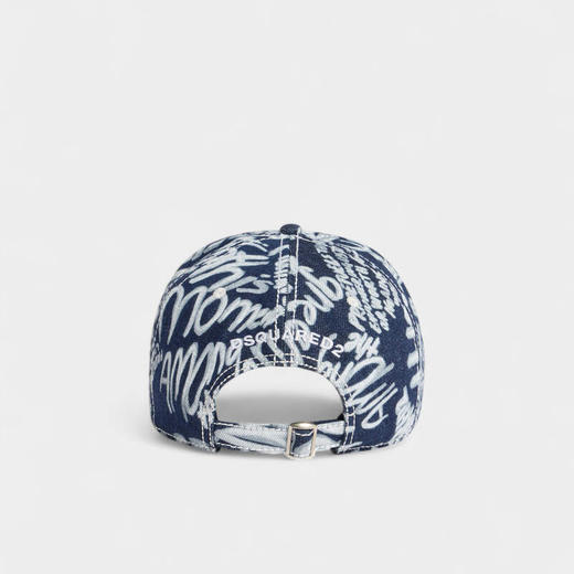 DSQUARED2 中性字母徽标刺绣Rebel牛仔棒球帽 混色 BCW0973 10108776 3096 商品图1