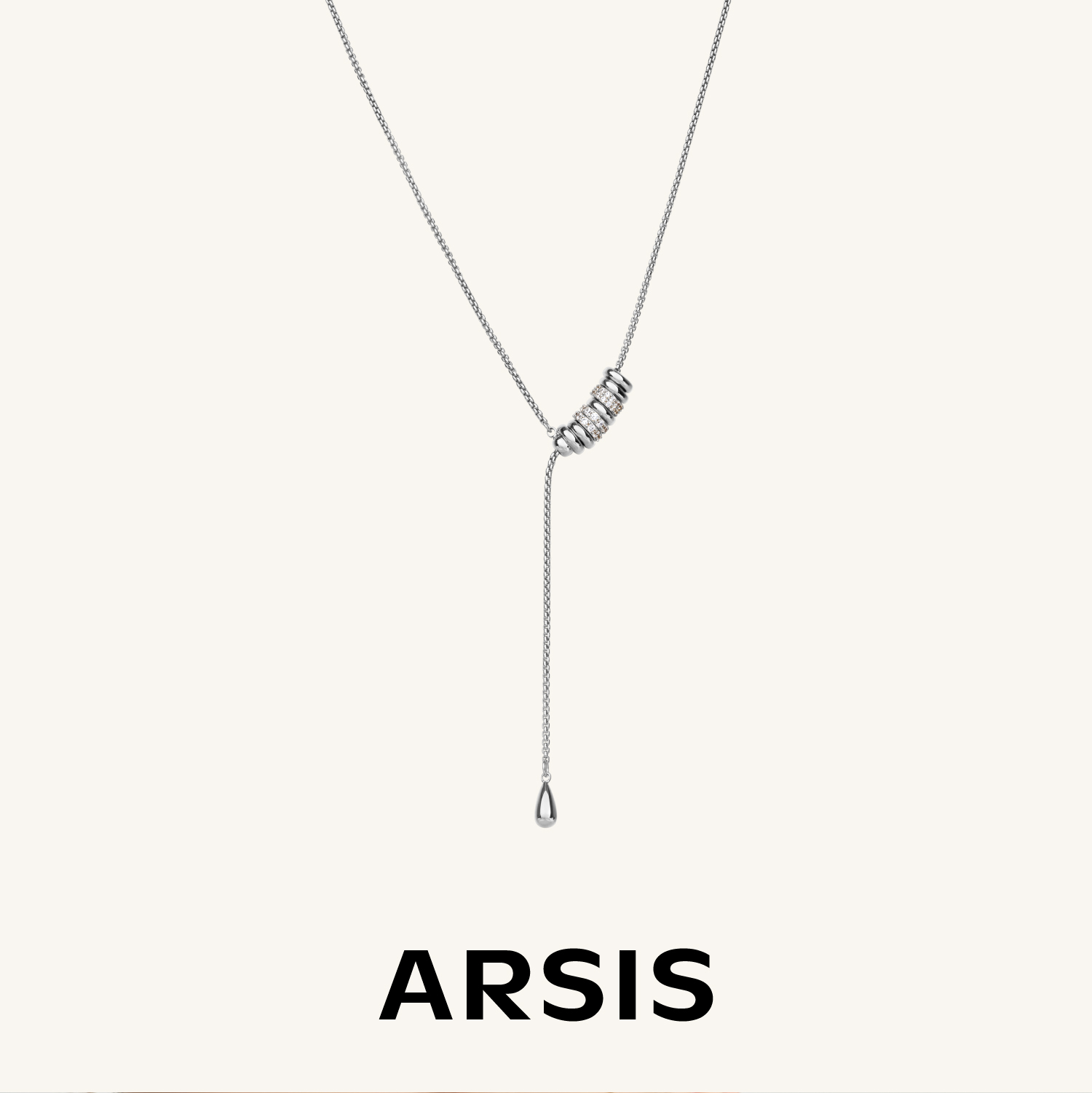 ARSIS｜自由搭配系列 循光Y字抽拉项链