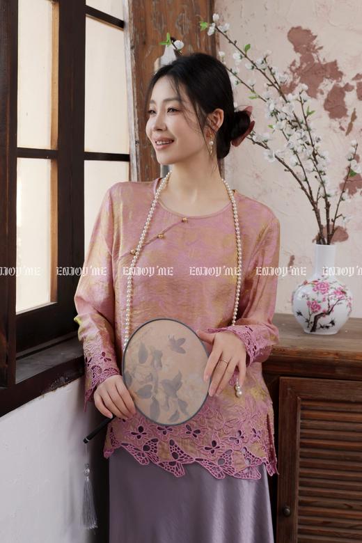 【门店同款】ENJOY春季“画中行”兰枝玉树中式上衣 169599944 商品图5