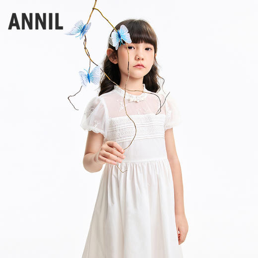 女童短袖连衣裙夏季新款安奈儿童装EG623545 商品图2