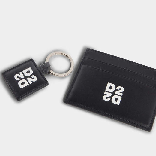 DSQUARED2 男士信用卡夹和钥匙扣 黑色 GBM0006 01504110 M063 商品图2